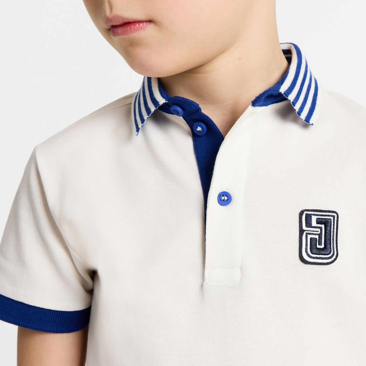 Boy short-sleeved polo shirt