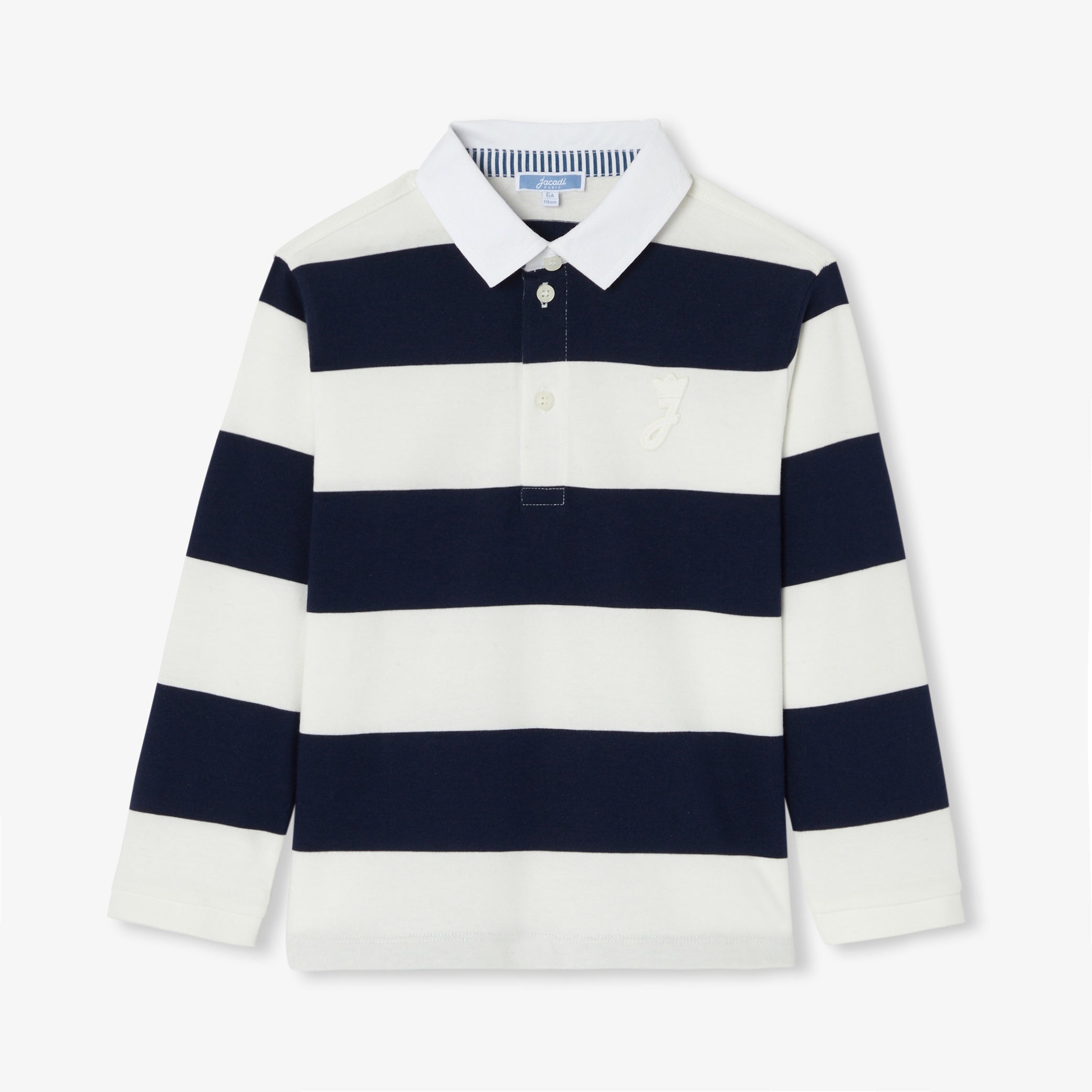 Child long-sleeved rugby polo shirt
