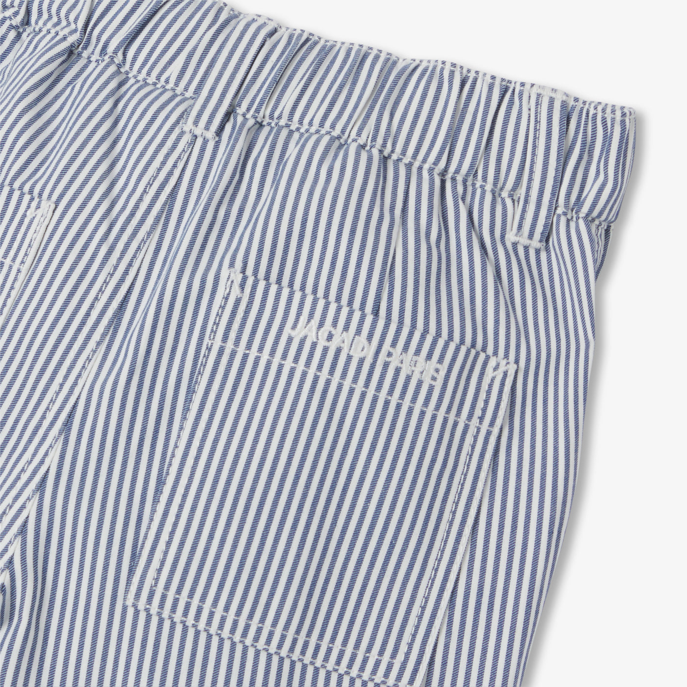 Baby boy trousers in striped twill