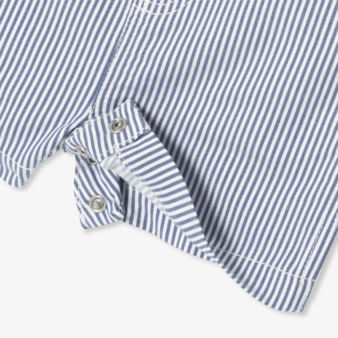 Baby boy striped twill dungaree shorts