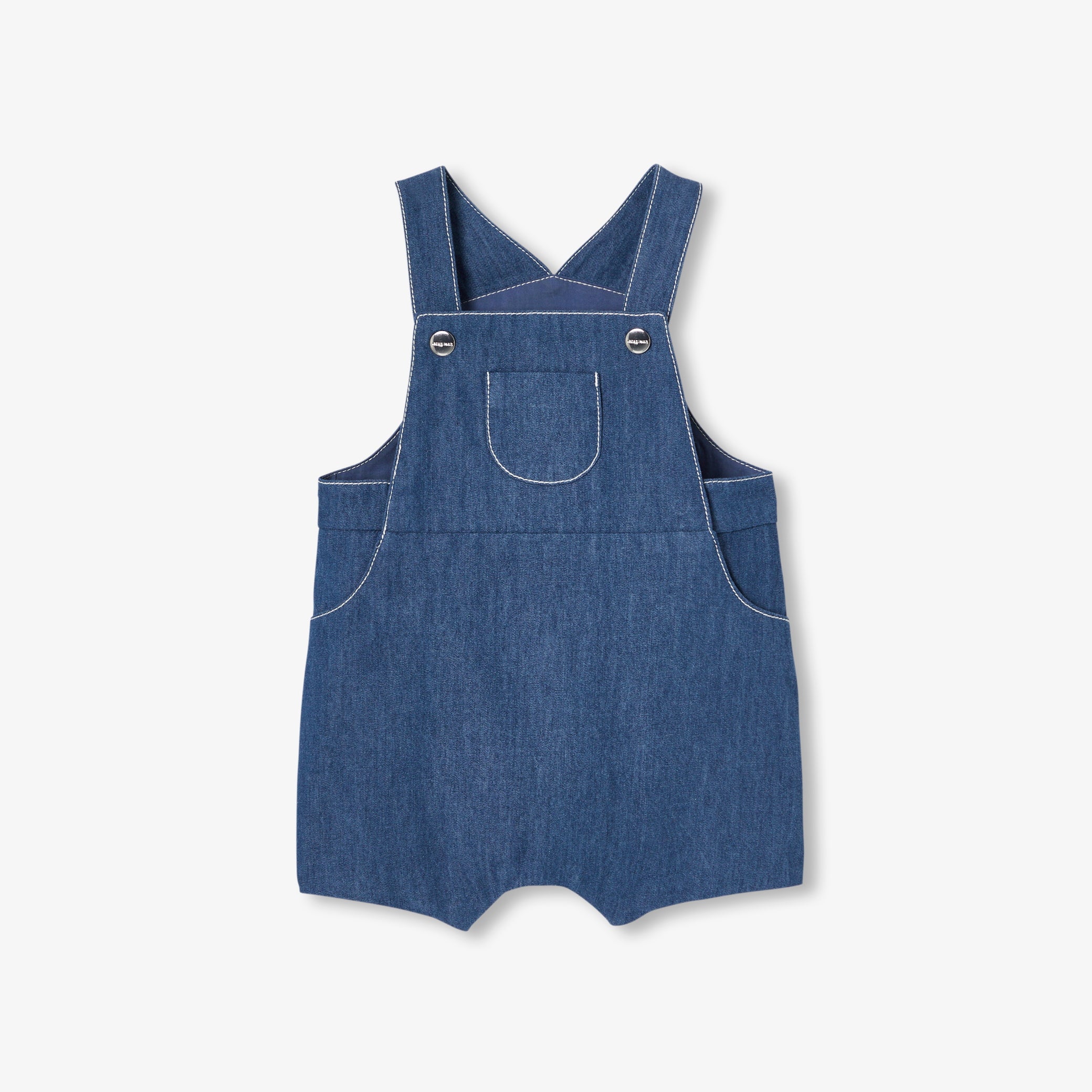 Baby soft denim dungarees