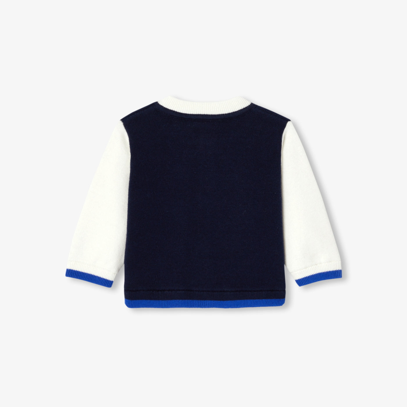 Baby boy varsity-style cardigan