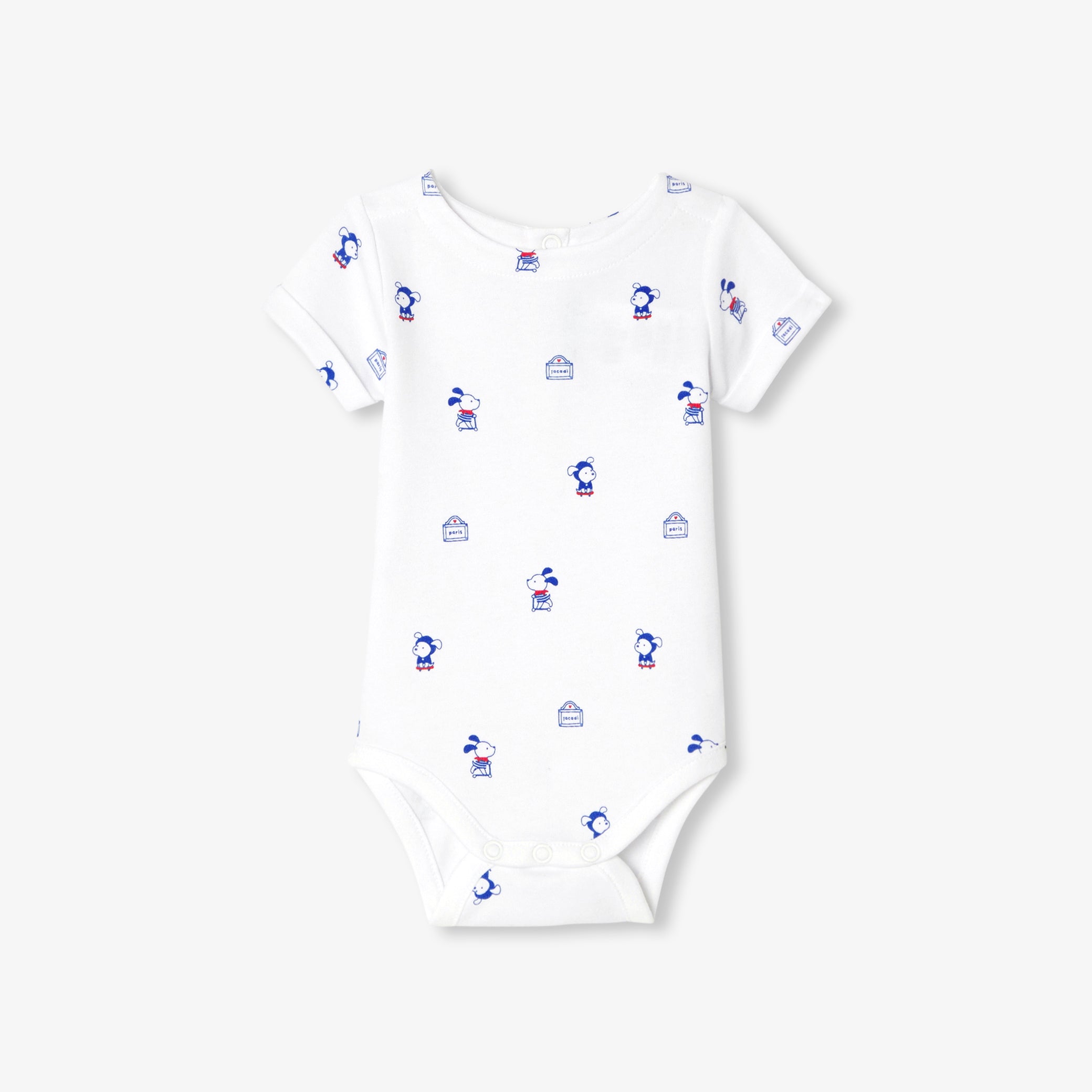 Baby boy interlock cotton bodysuit