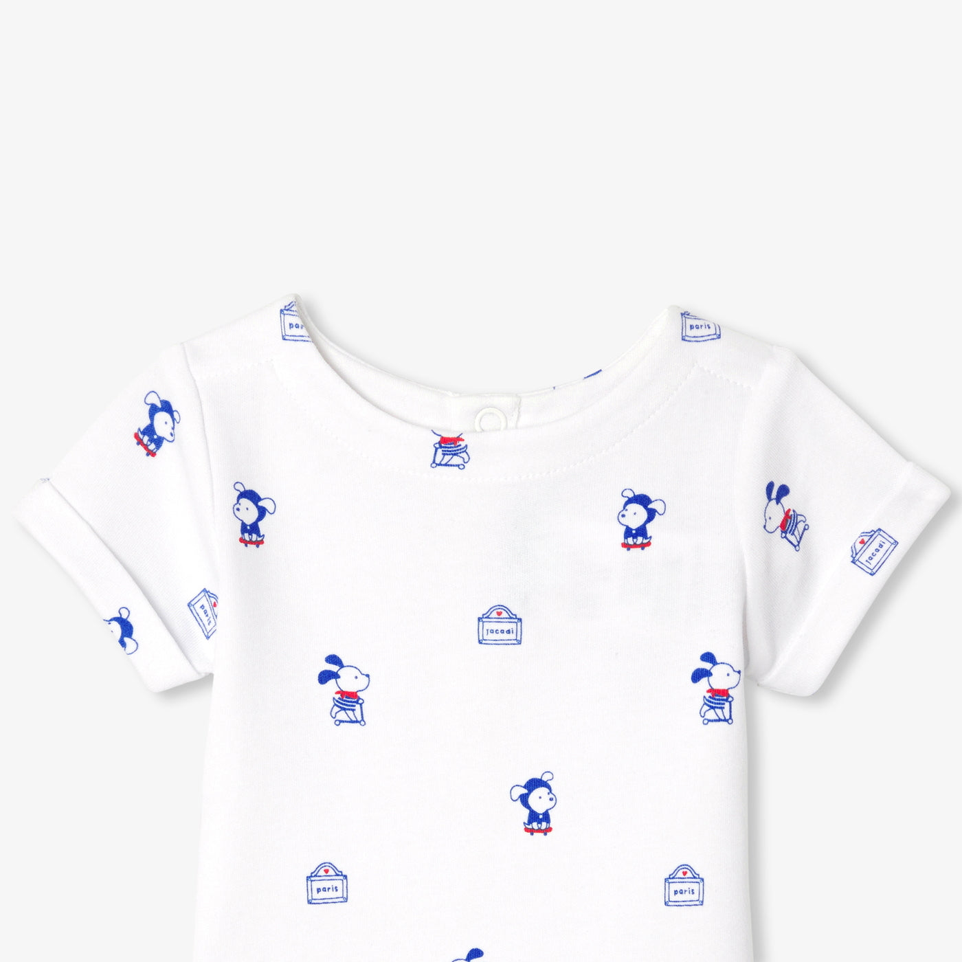 Baby boy interlock cotton bodysuit