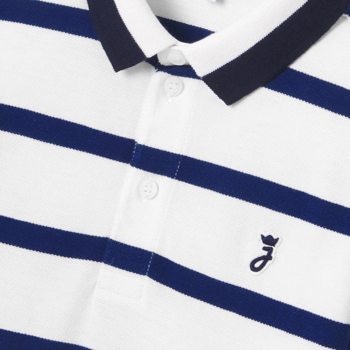 Boy striped cotton piqué polo shirt