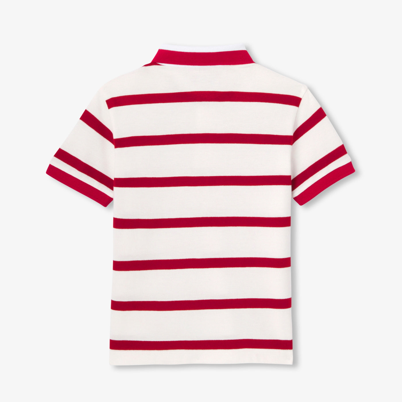Boy striped cotton piqué polo shirt