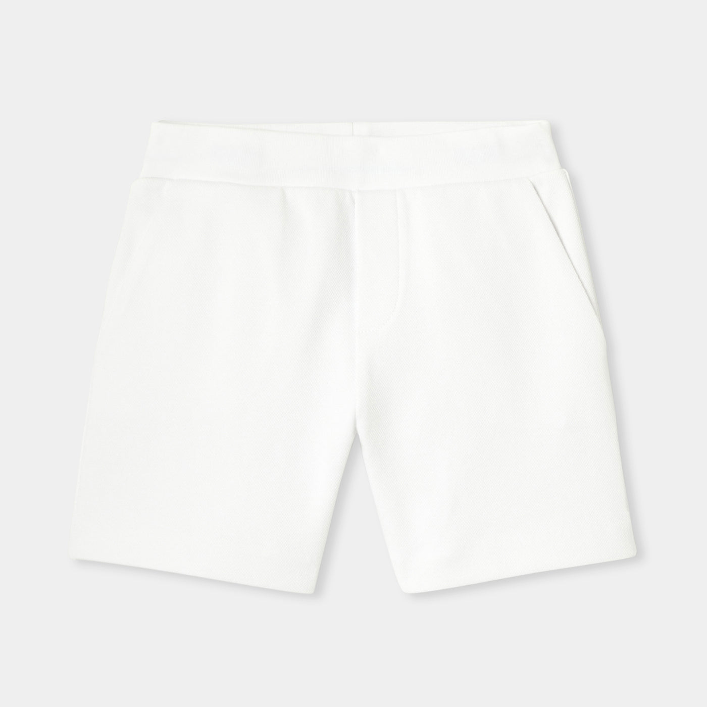 Boy double-sided piqué fleece shorts