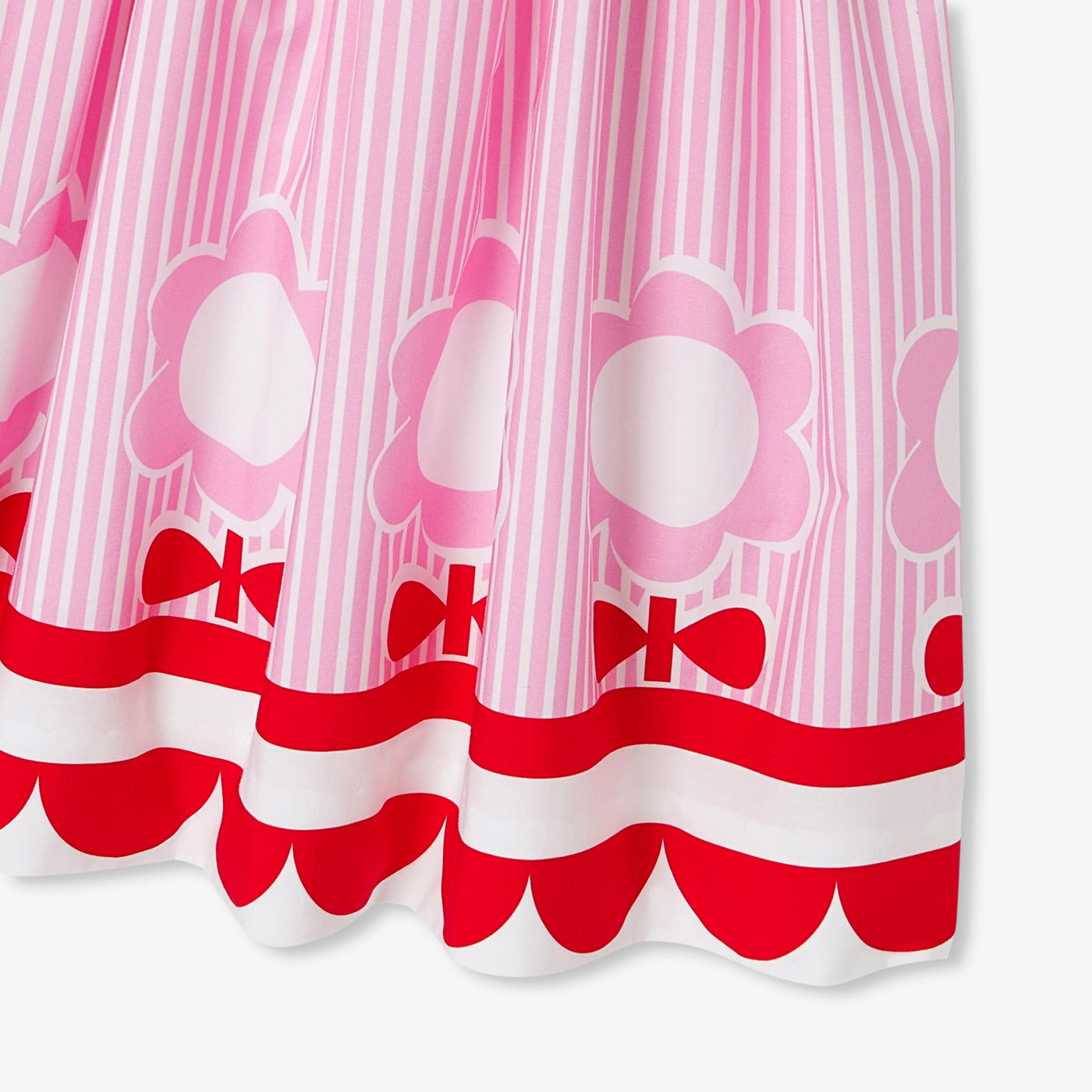 Girl striped poplin dress