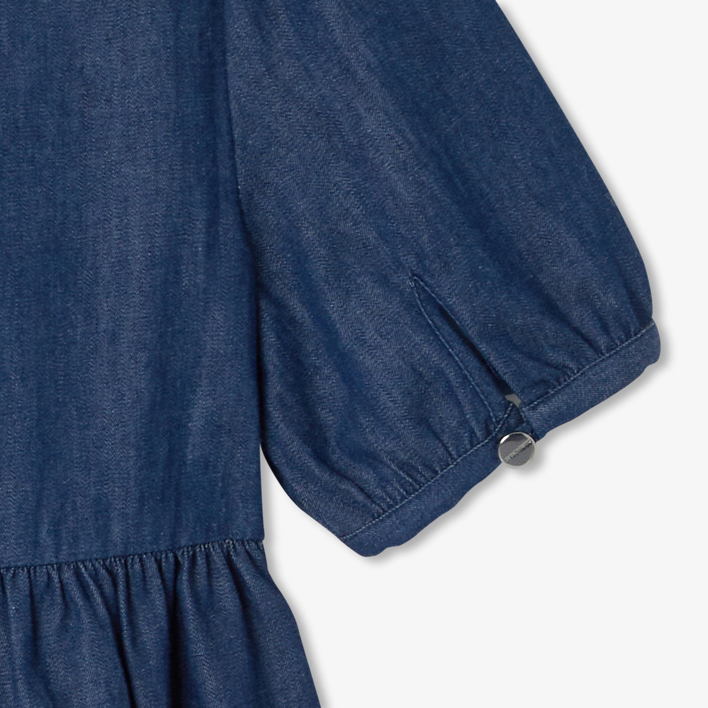 Girl lightweight denim dress - denim moyen