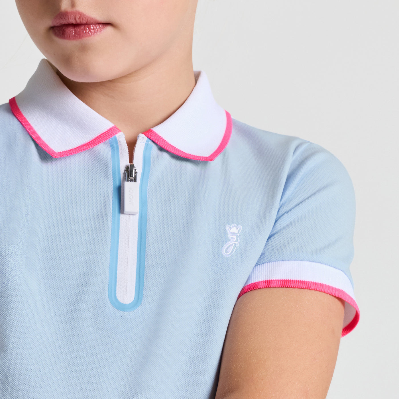 Girl short-sleeved polo shirt