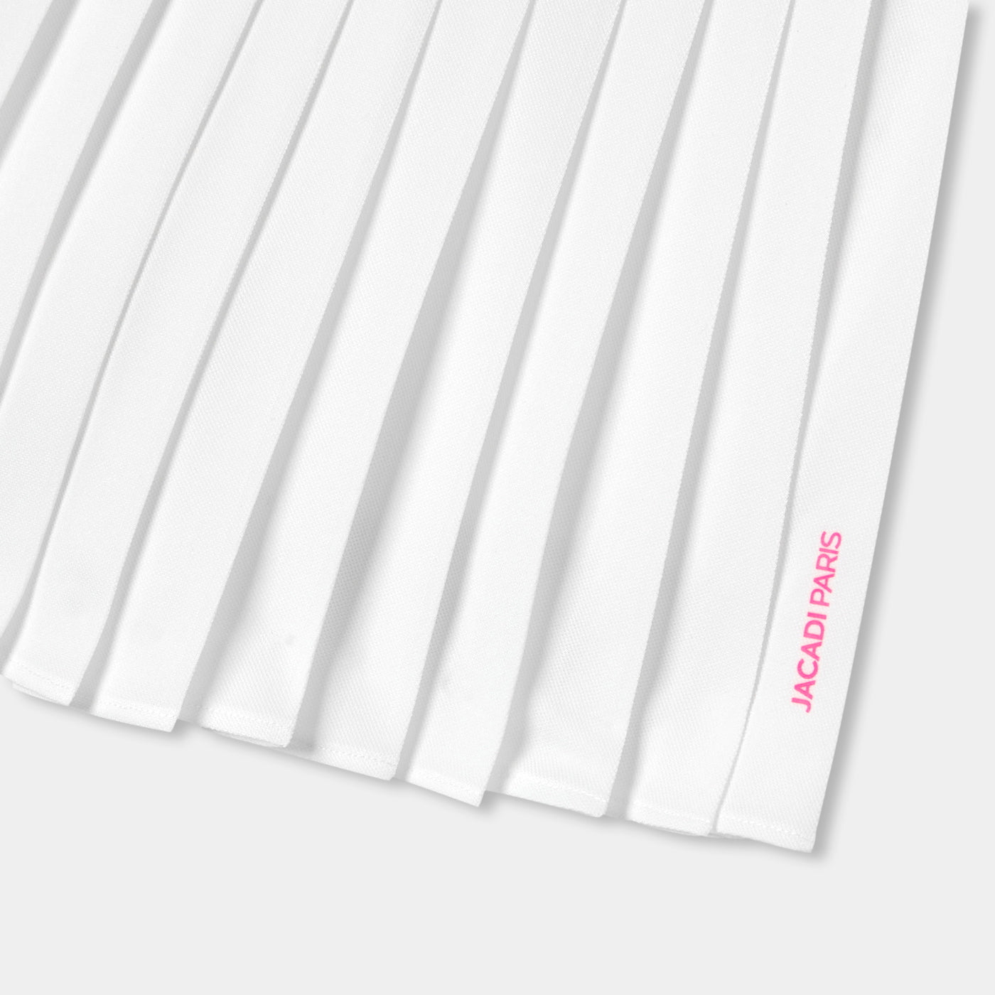 Girl piqué knit pleated skirt