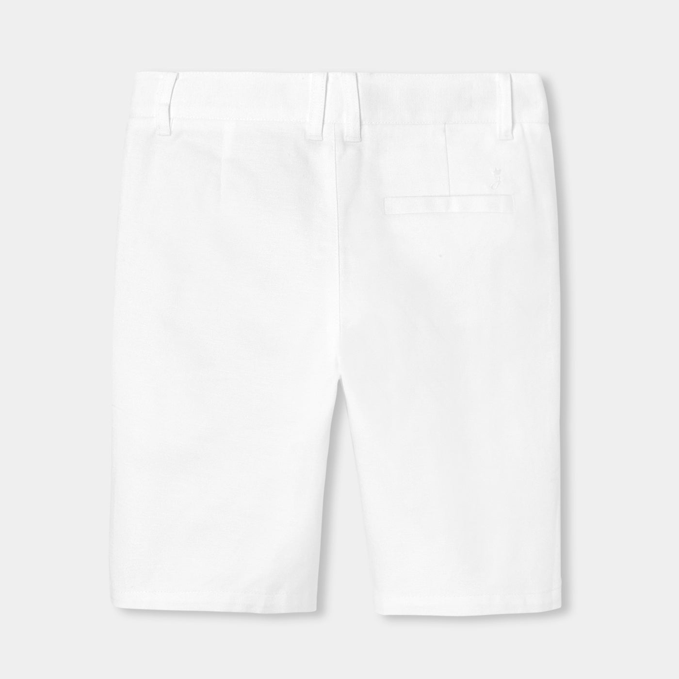 Boy cotton and linen Bermuda shorts