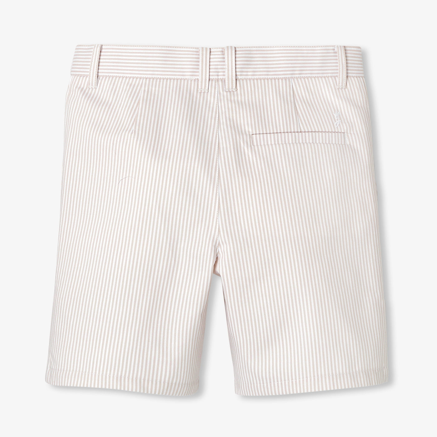 Boy striped twill Bermuda shorts
