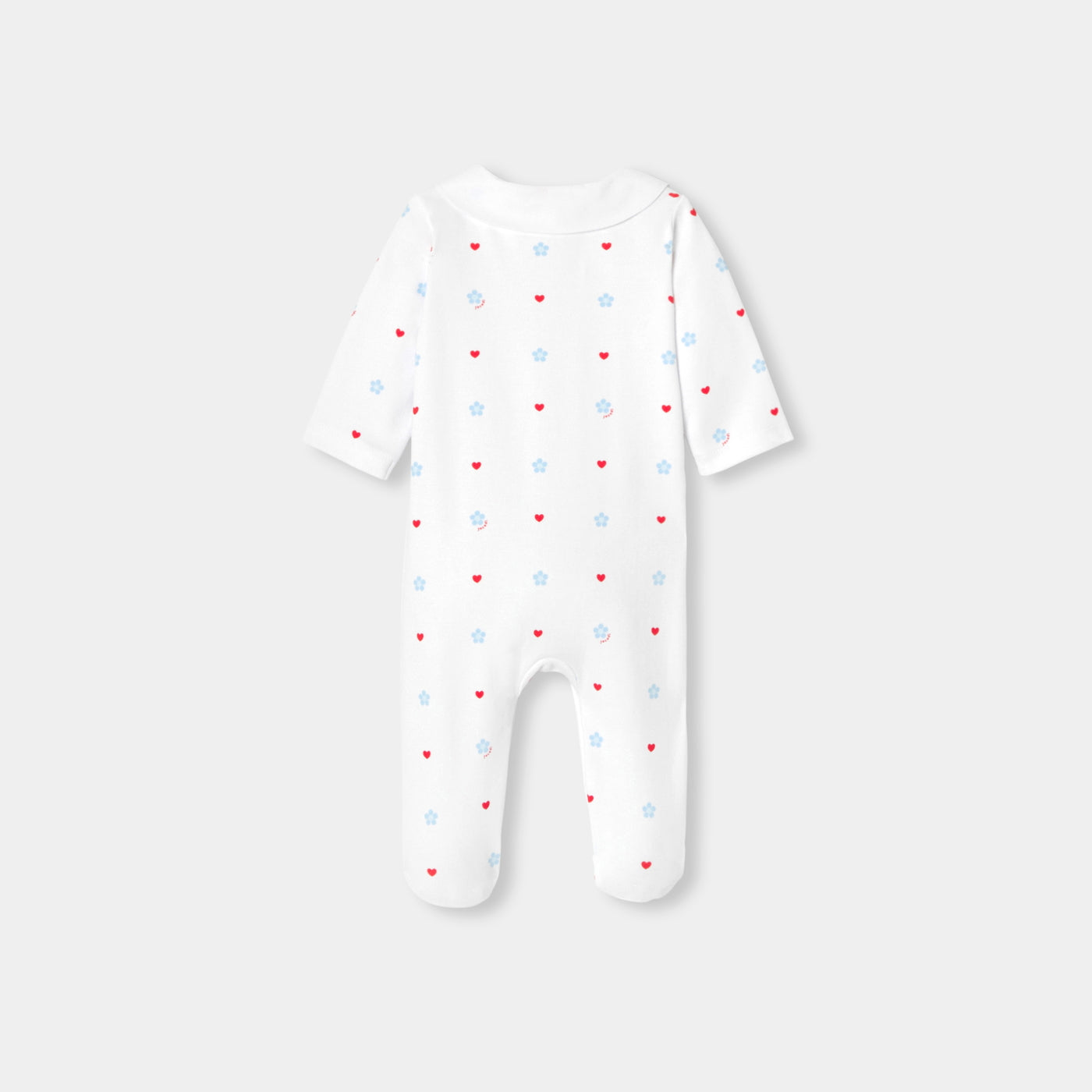 Baby girl pyjamas in interlock cotton