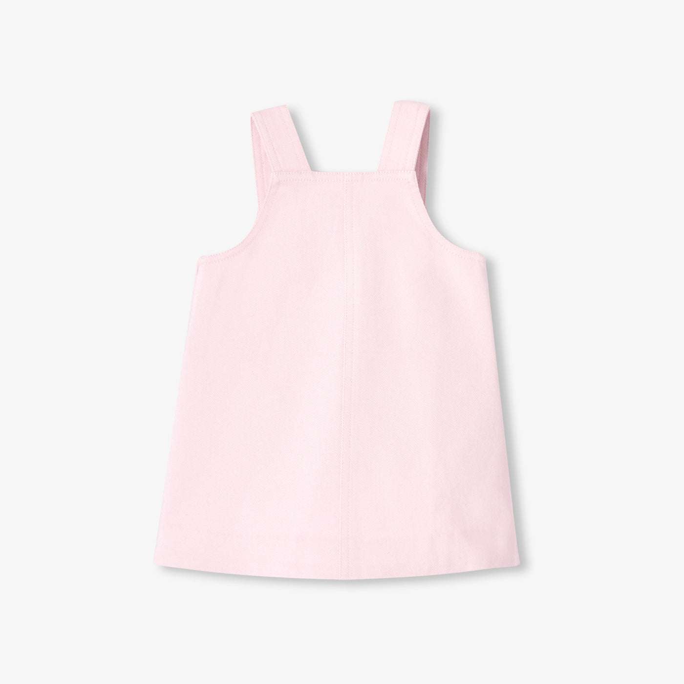 Baby girl twill pinafore dress