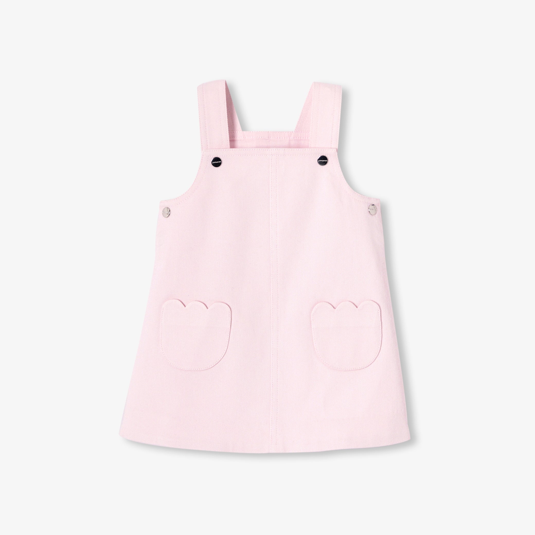 Baby girl twill pinafore dress
