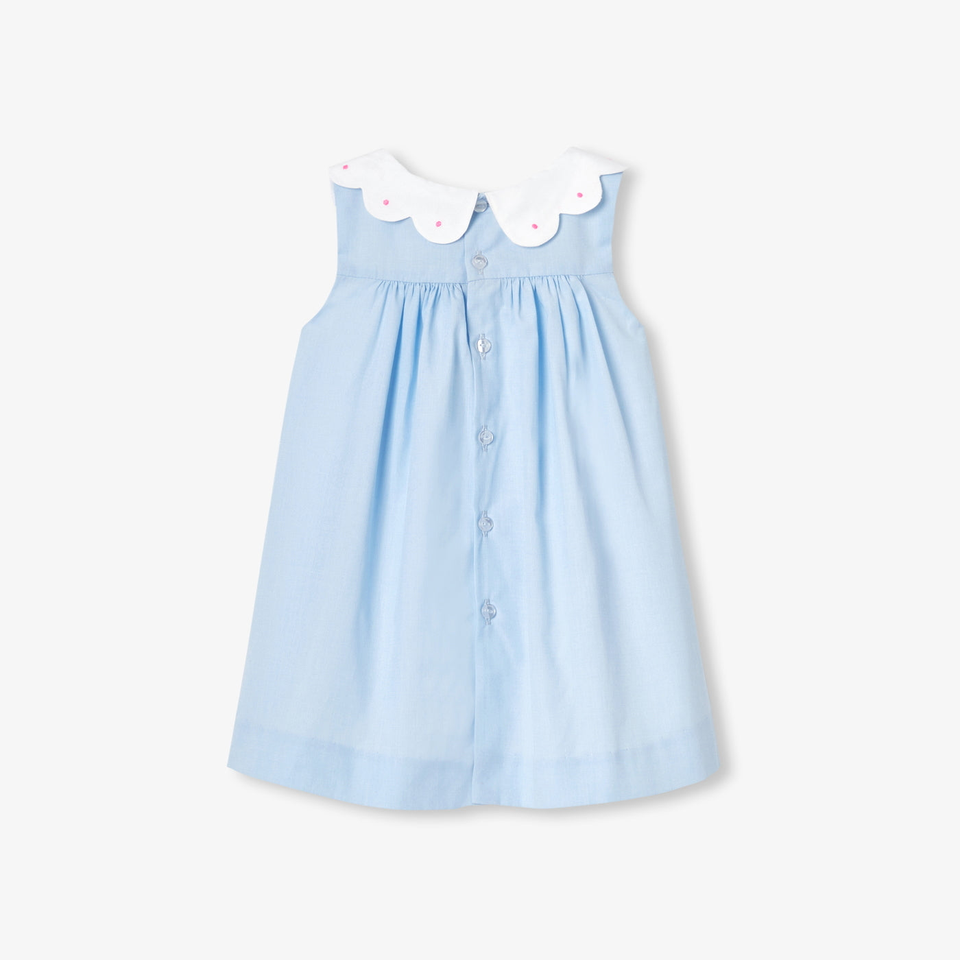 Baby girl cotton fil-à-fil dress