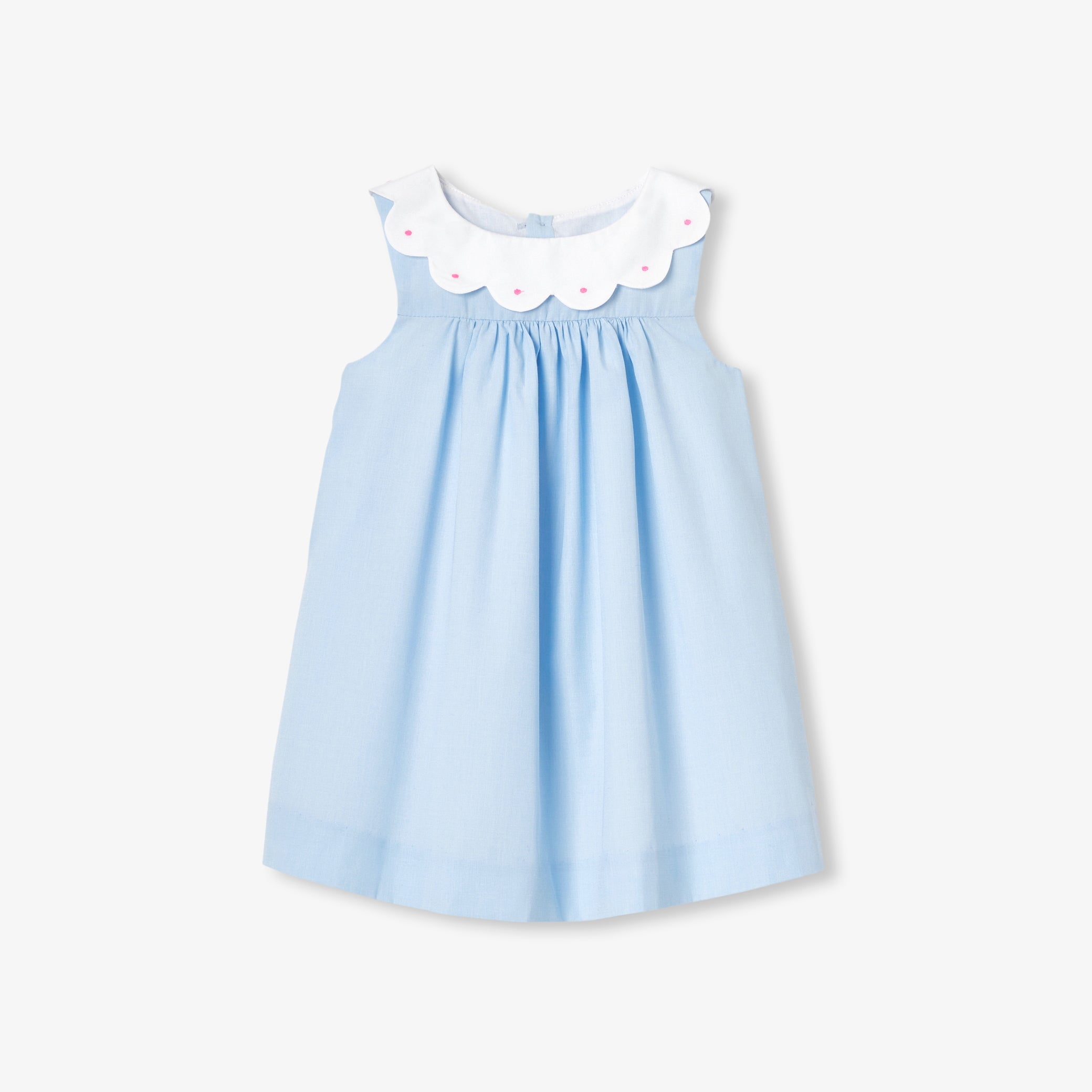 Baby girl cotton fil-à-fil dress