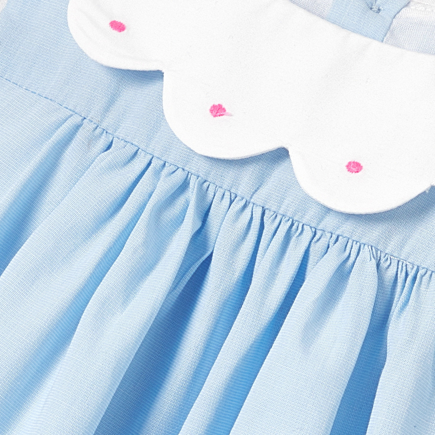 Baby girl cotton fil-à-fil dress