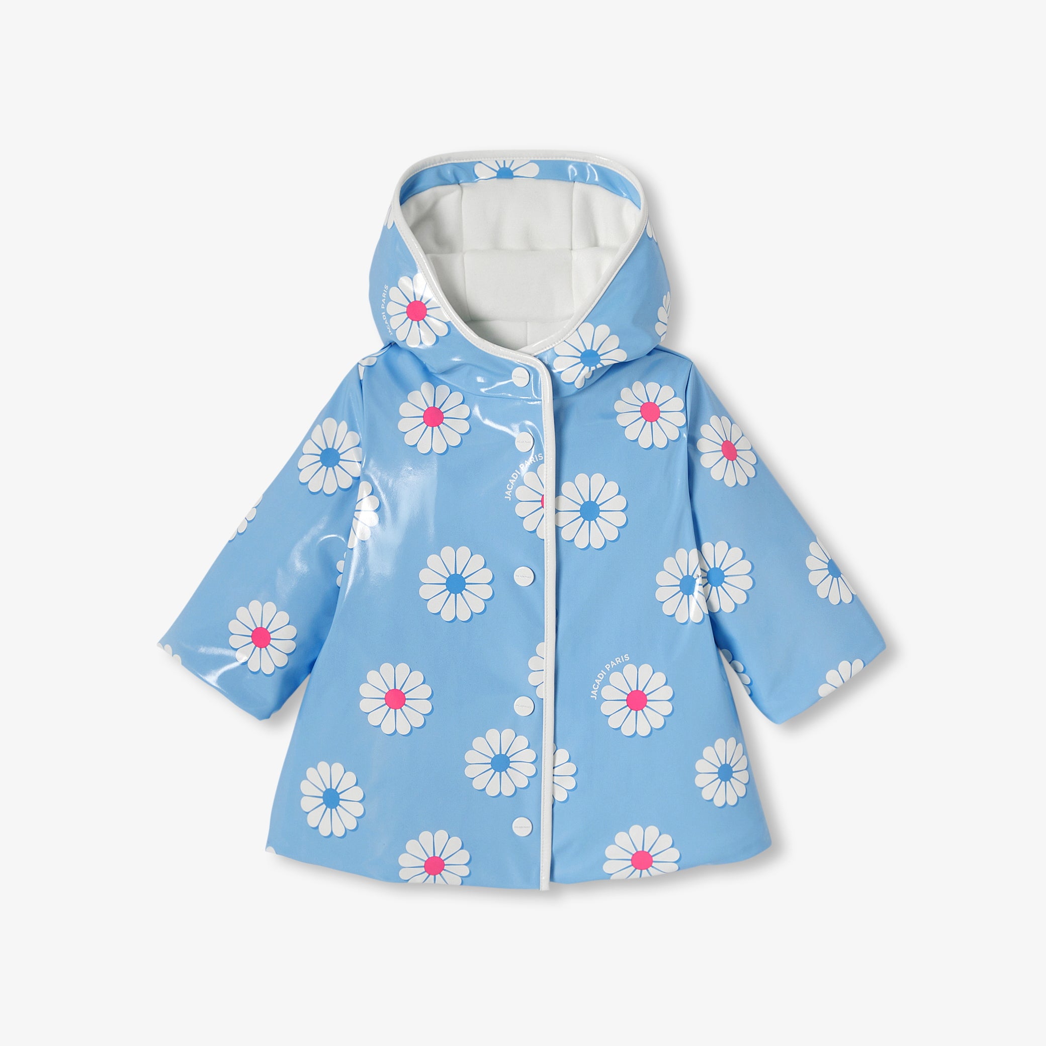 Baby girl daisy print raincoat