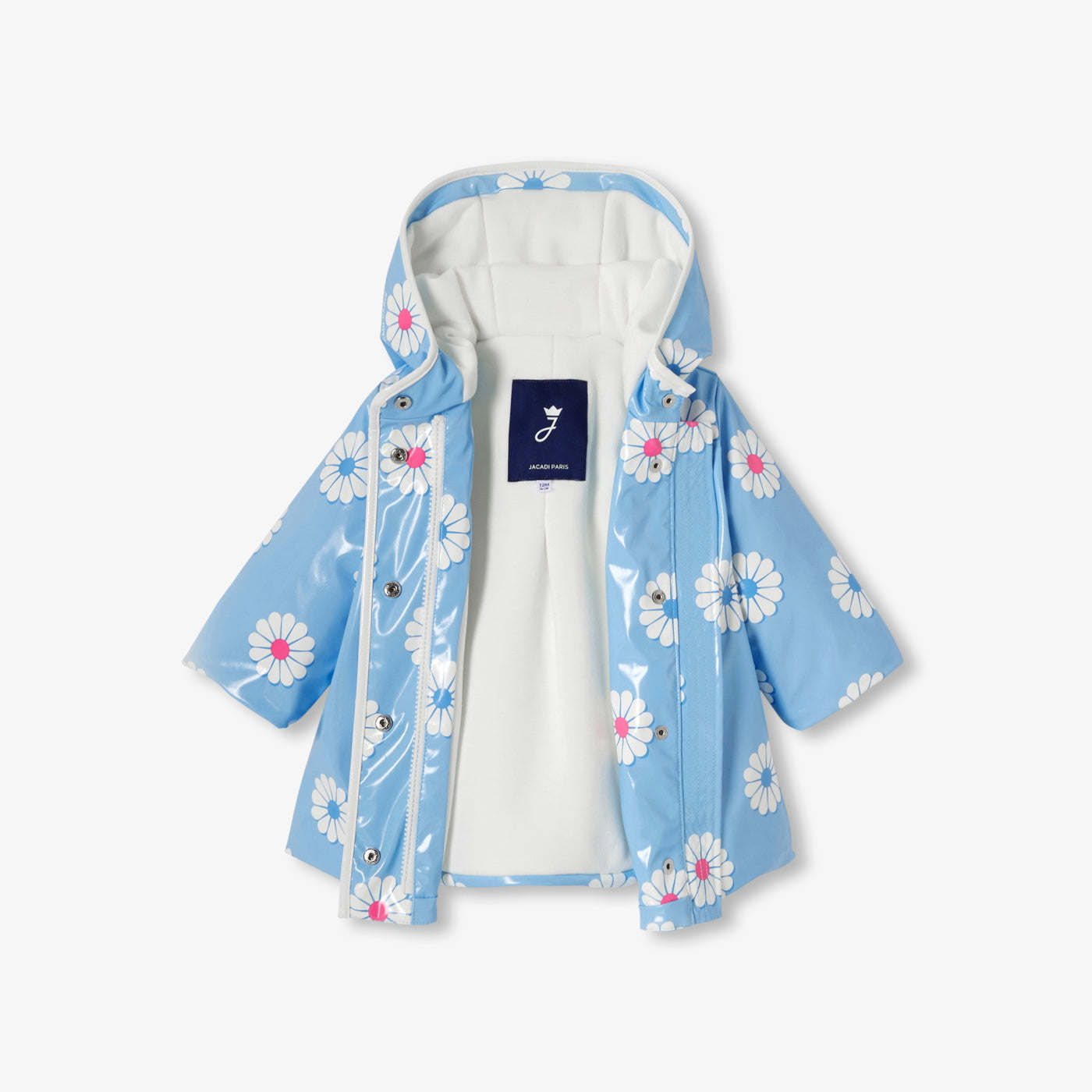 Baby girl daisy print raincoat