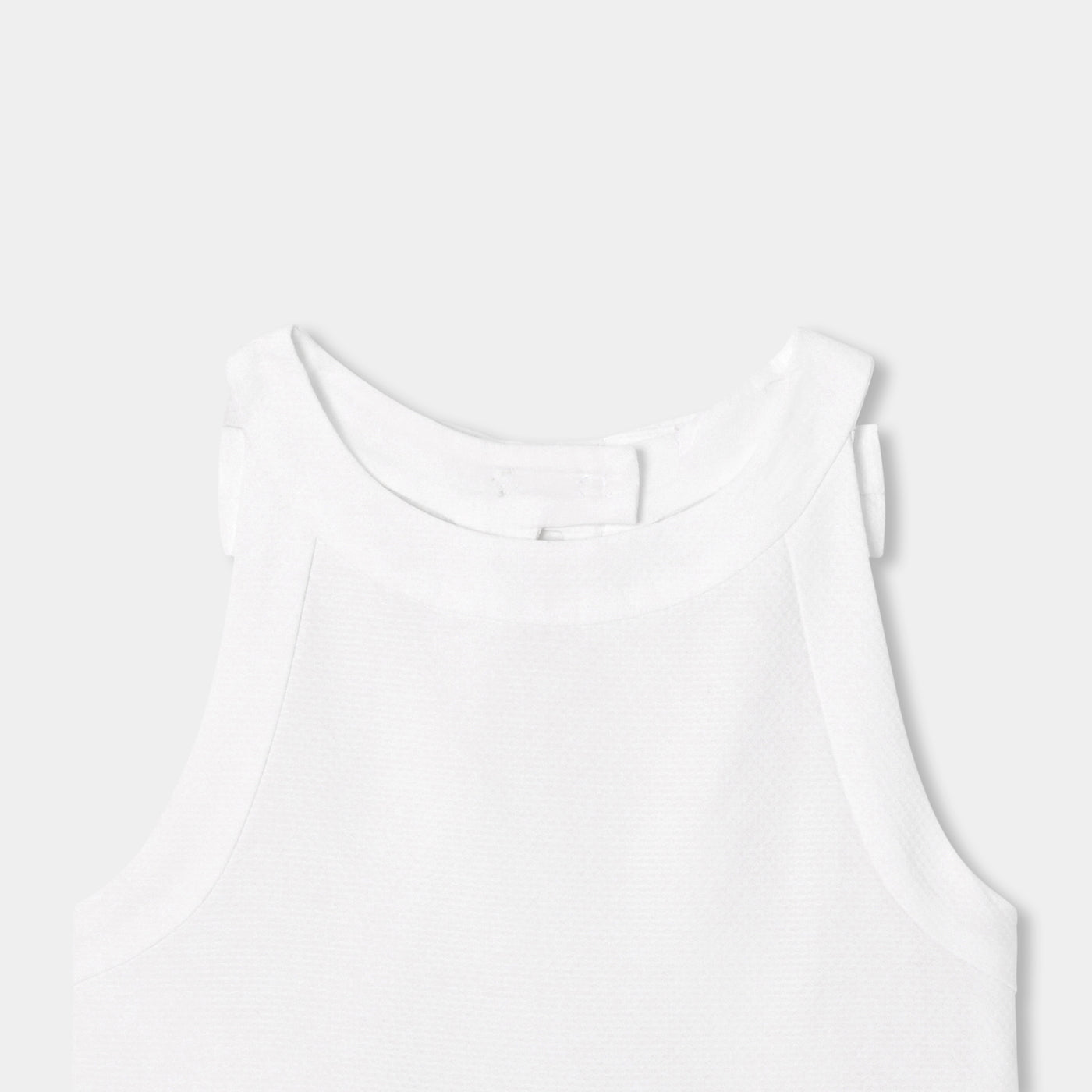 Girl ceremony dress in honeycomb cotton