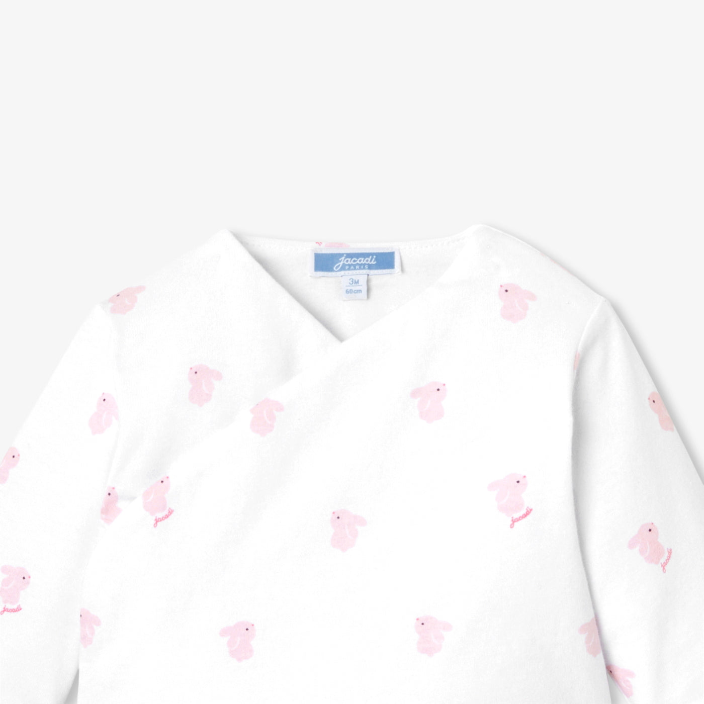 Baby girl set in quilted cotton jersey