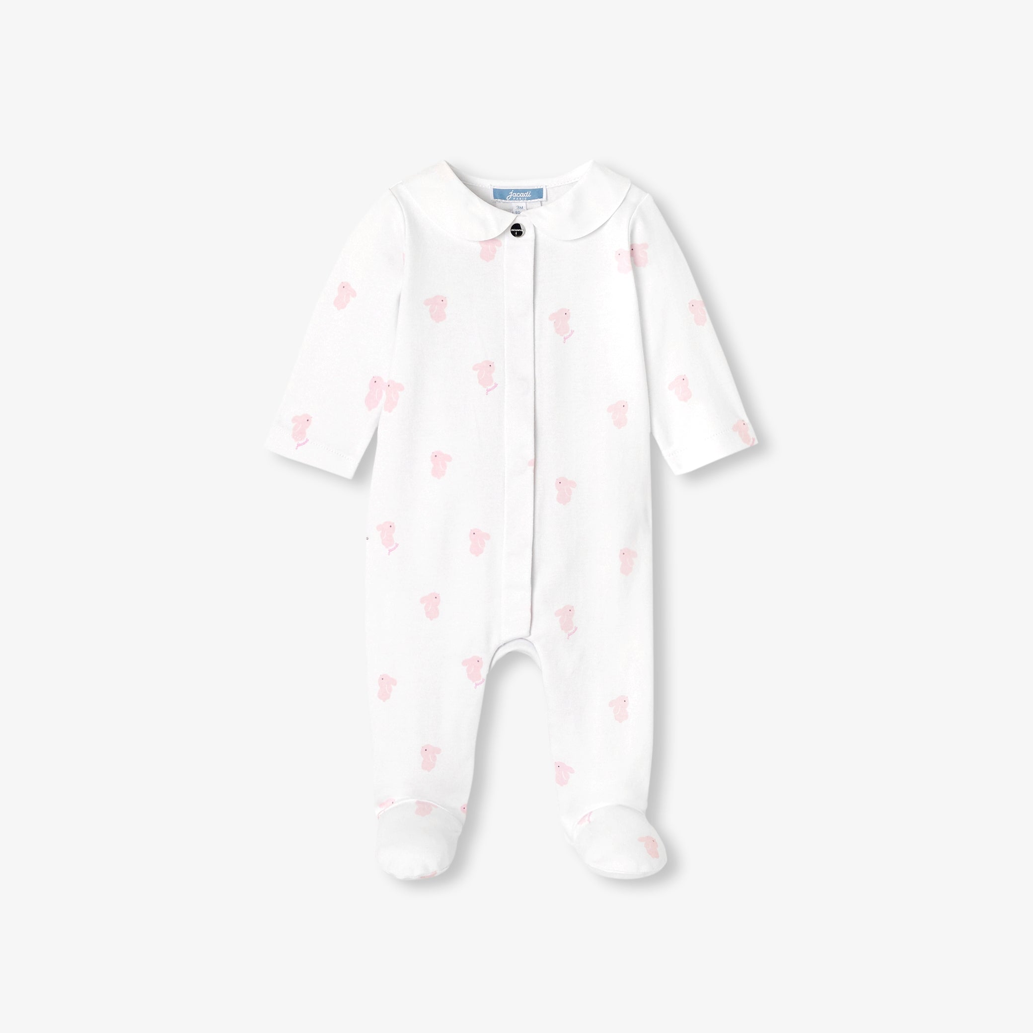 Baby girl pyjamas in interlock cotton