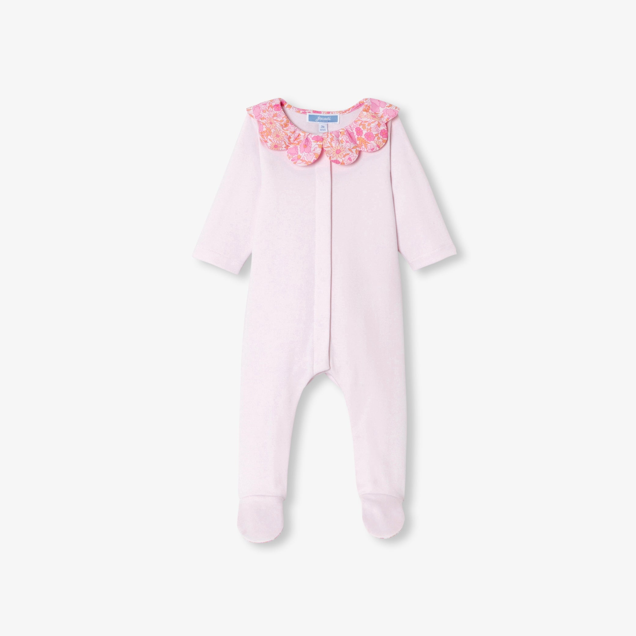 Baby girl pyjamas in cotton interlock