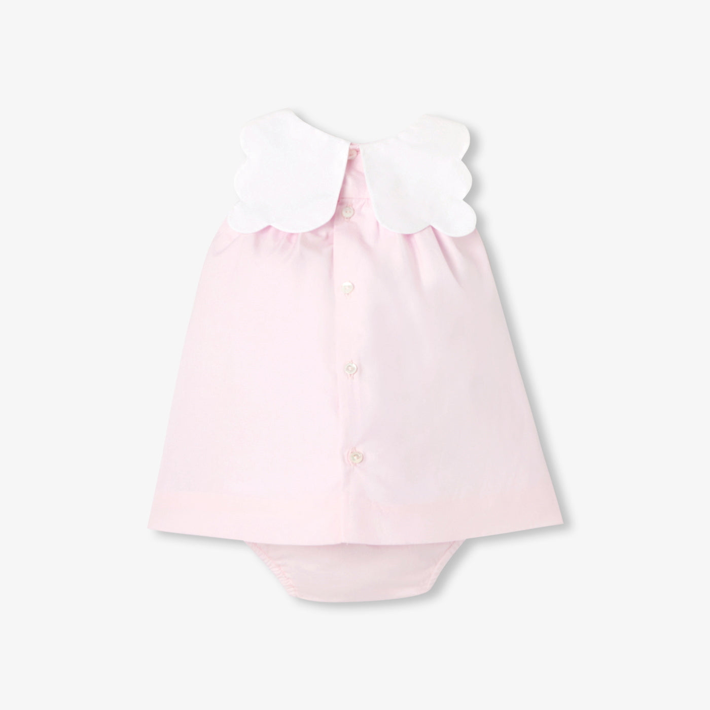 Baby girl dress in cotton poplin