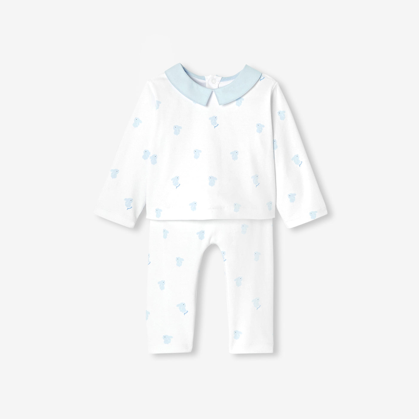 Baby pyjamas in interlock cotton