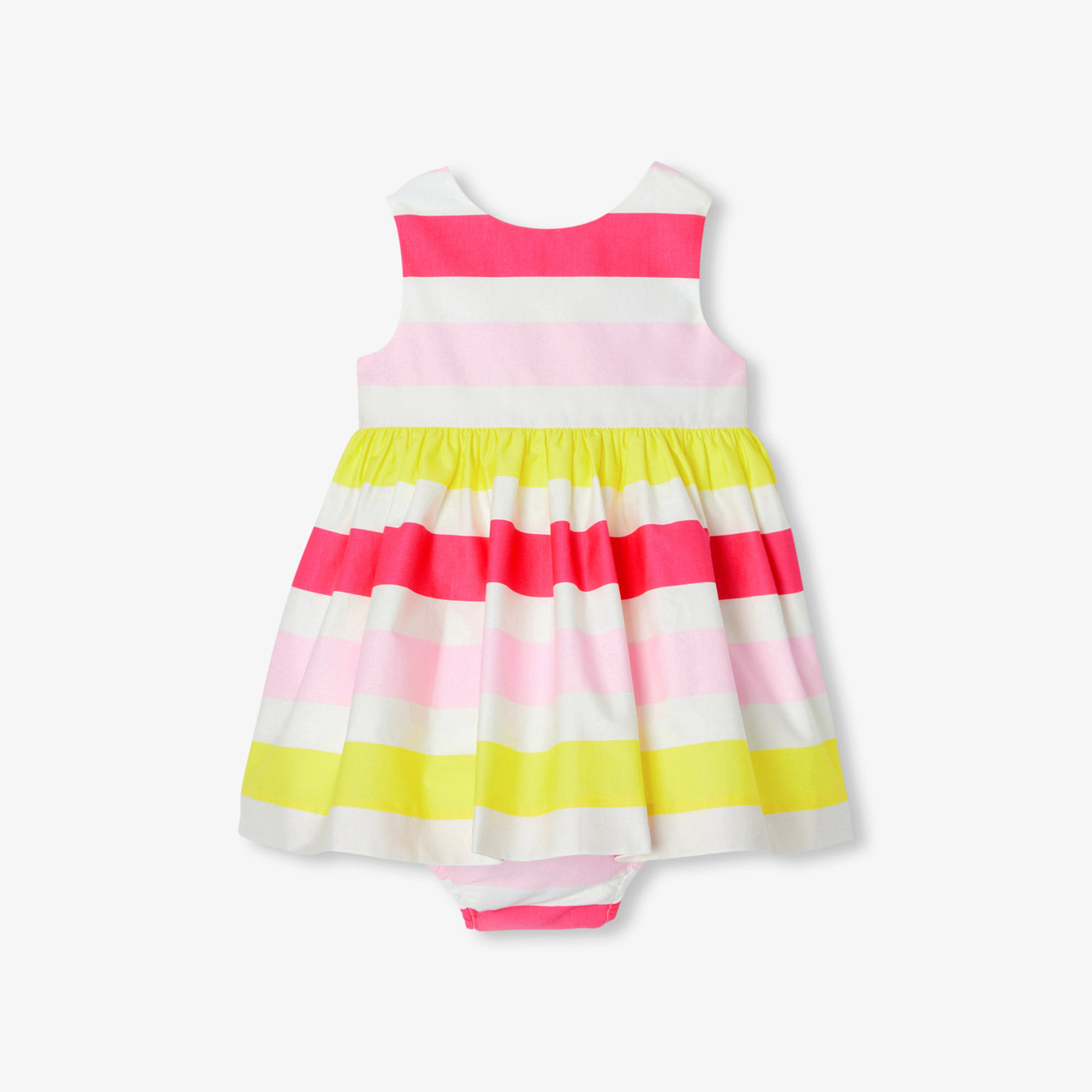 Baby girl cotton satin ceremony dress