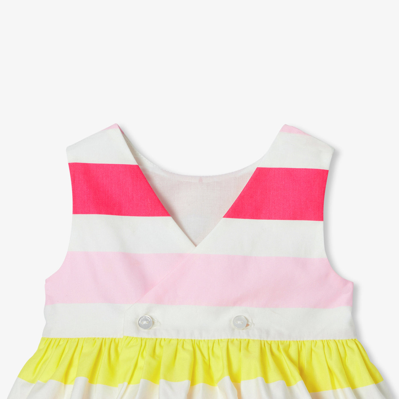 Baby girl cotton satin ceremony dress