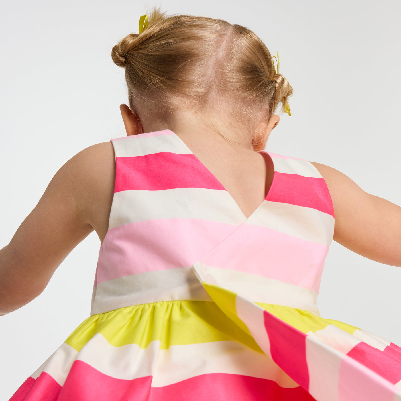 Baby girl cotton satin ceremony dress