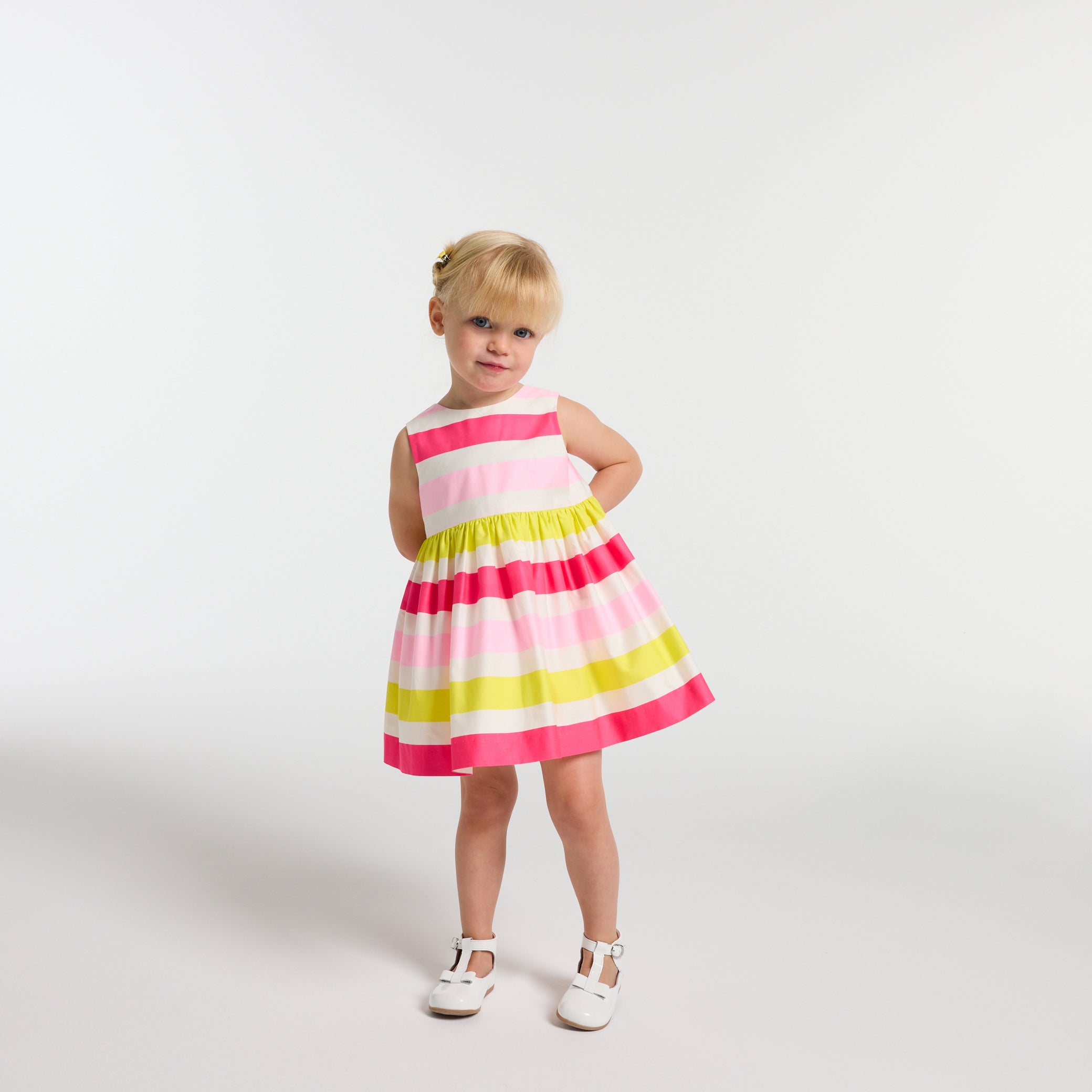 Baby girl cotton satin ceremony dress