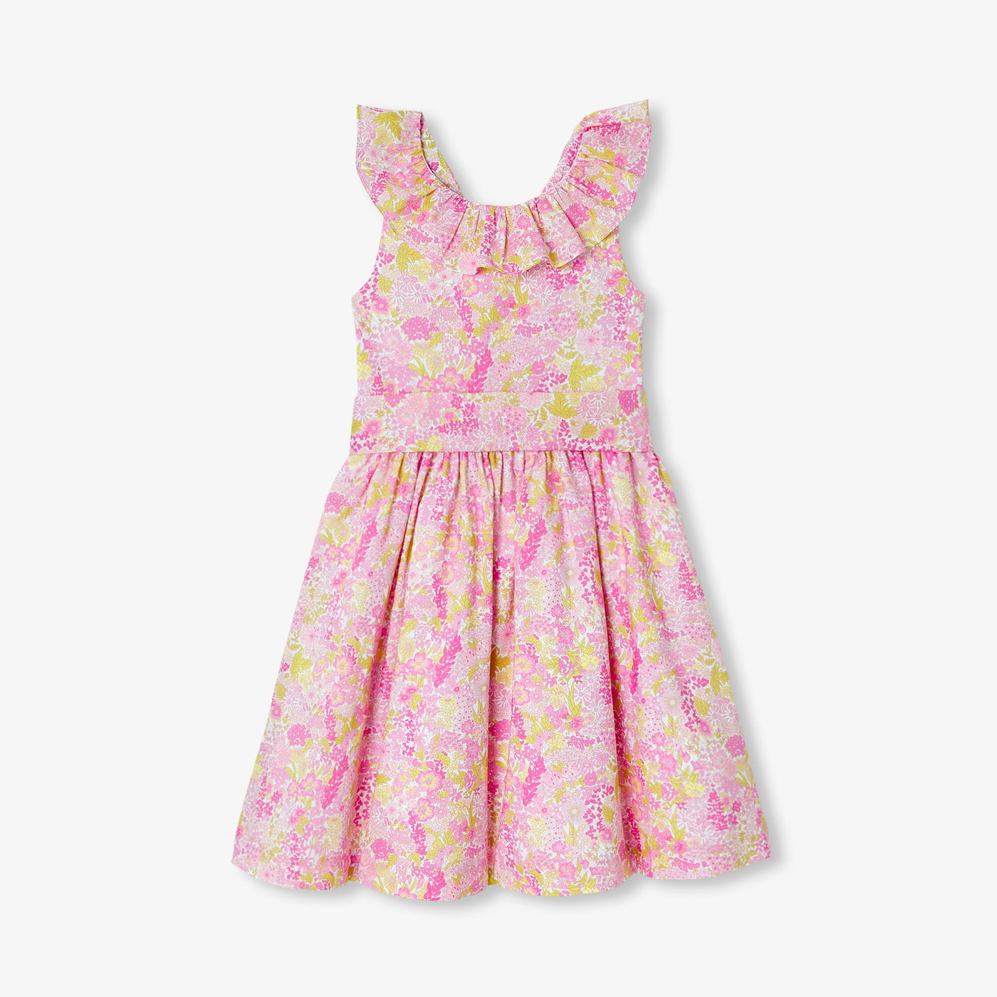 Girl Liberty fabric ceremony dress