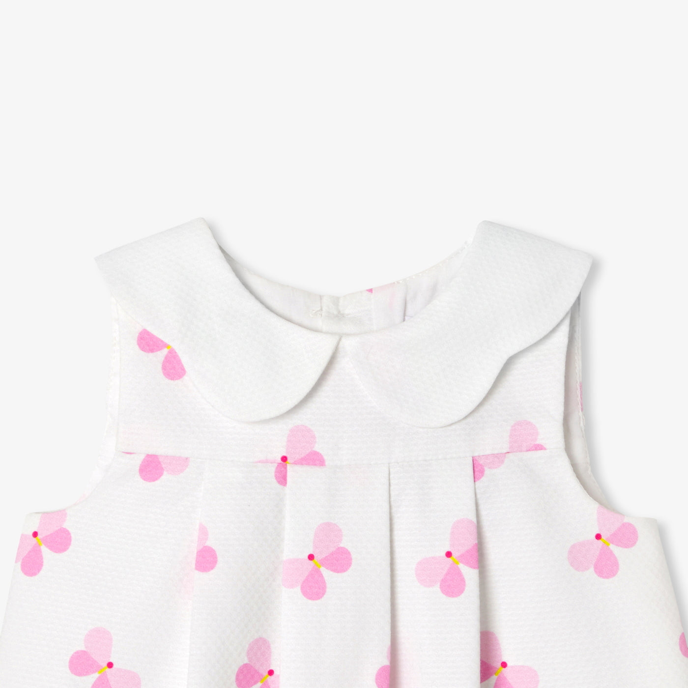 Baby girl pinafore dress in cotton piqué