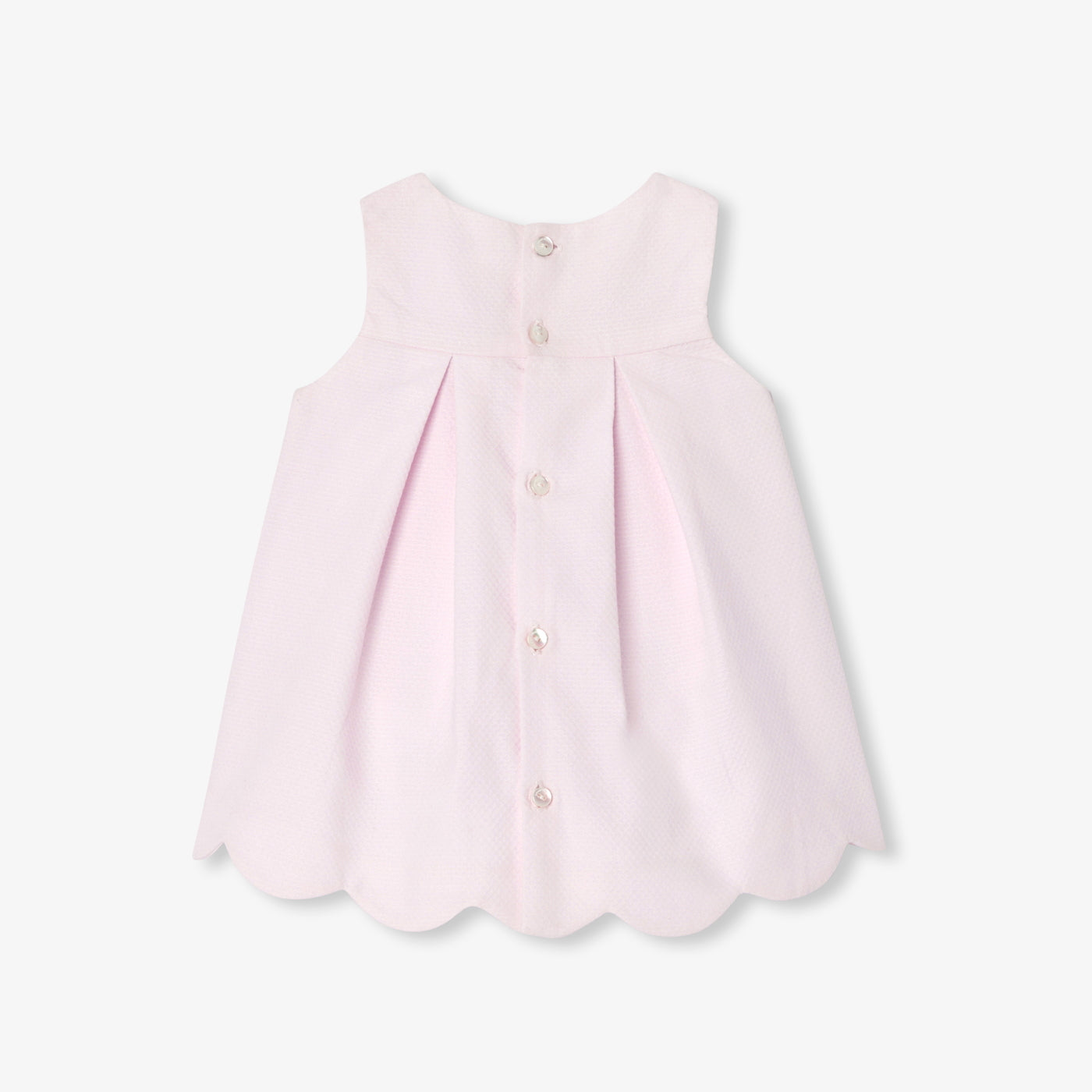 Baby girl sleeveless cotton piqué dress
