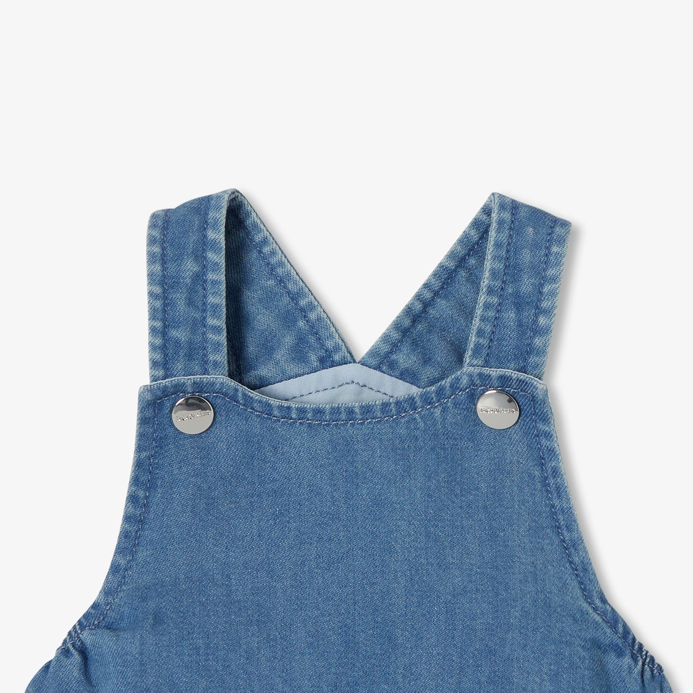 Baby lightweight denim dungarees