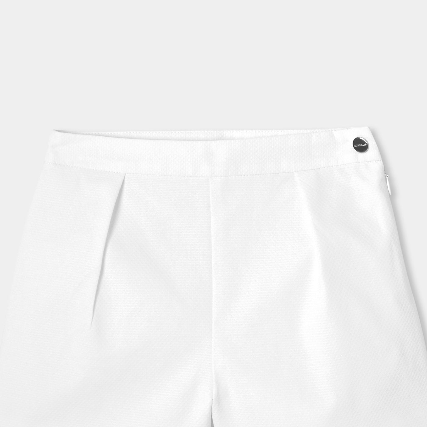 Girl cotton piqué ceremony shorts