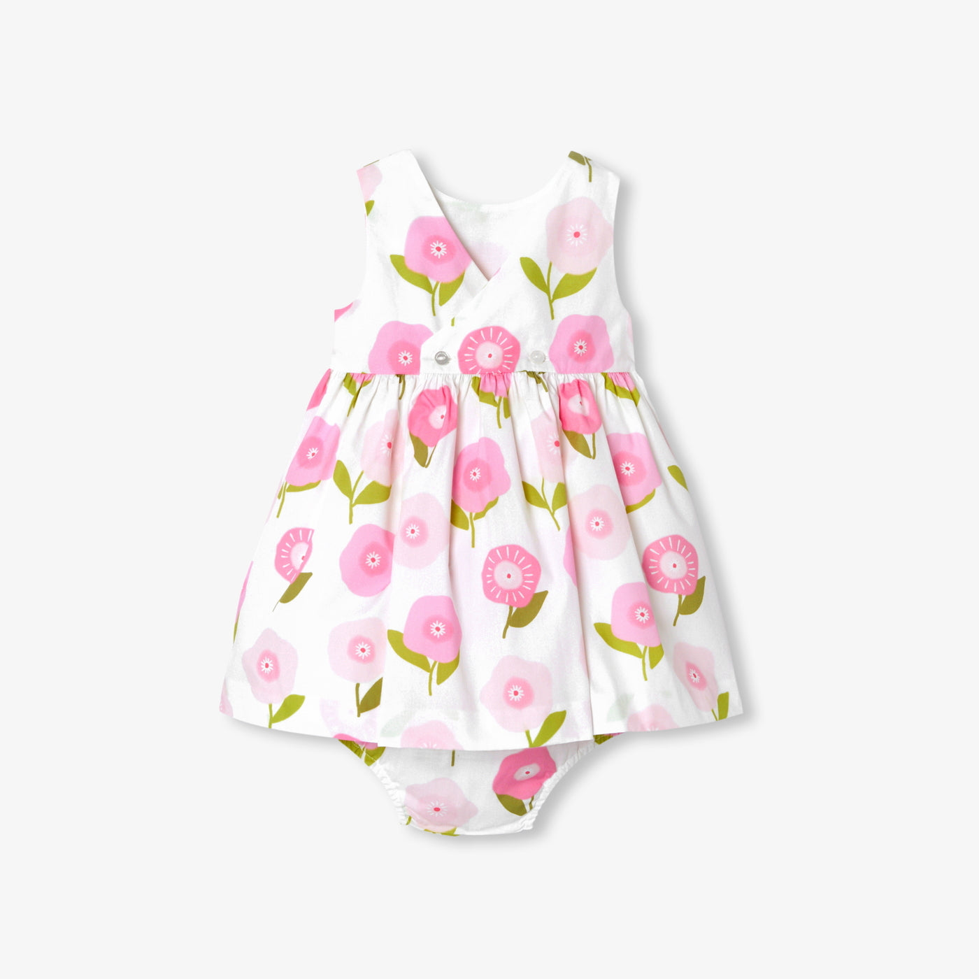 Baby girl sleeveless cotton dress