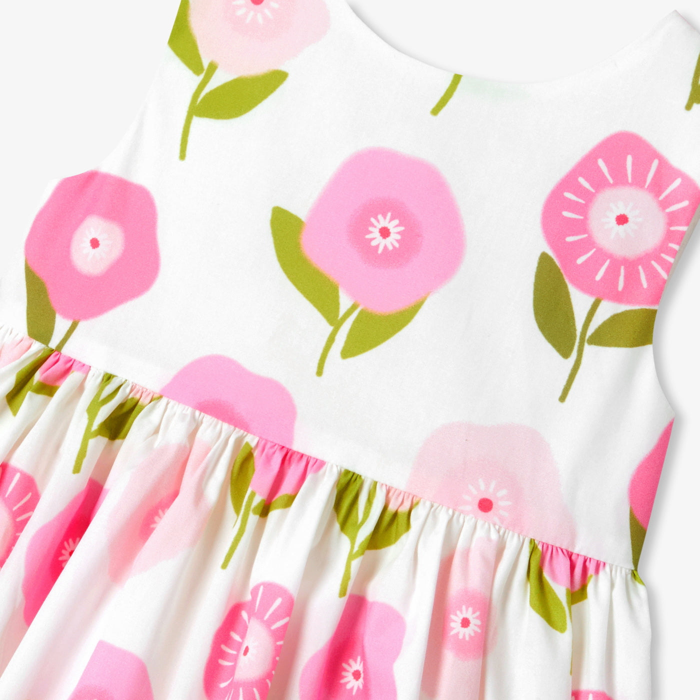 Baby girl sleeveless cotton dress