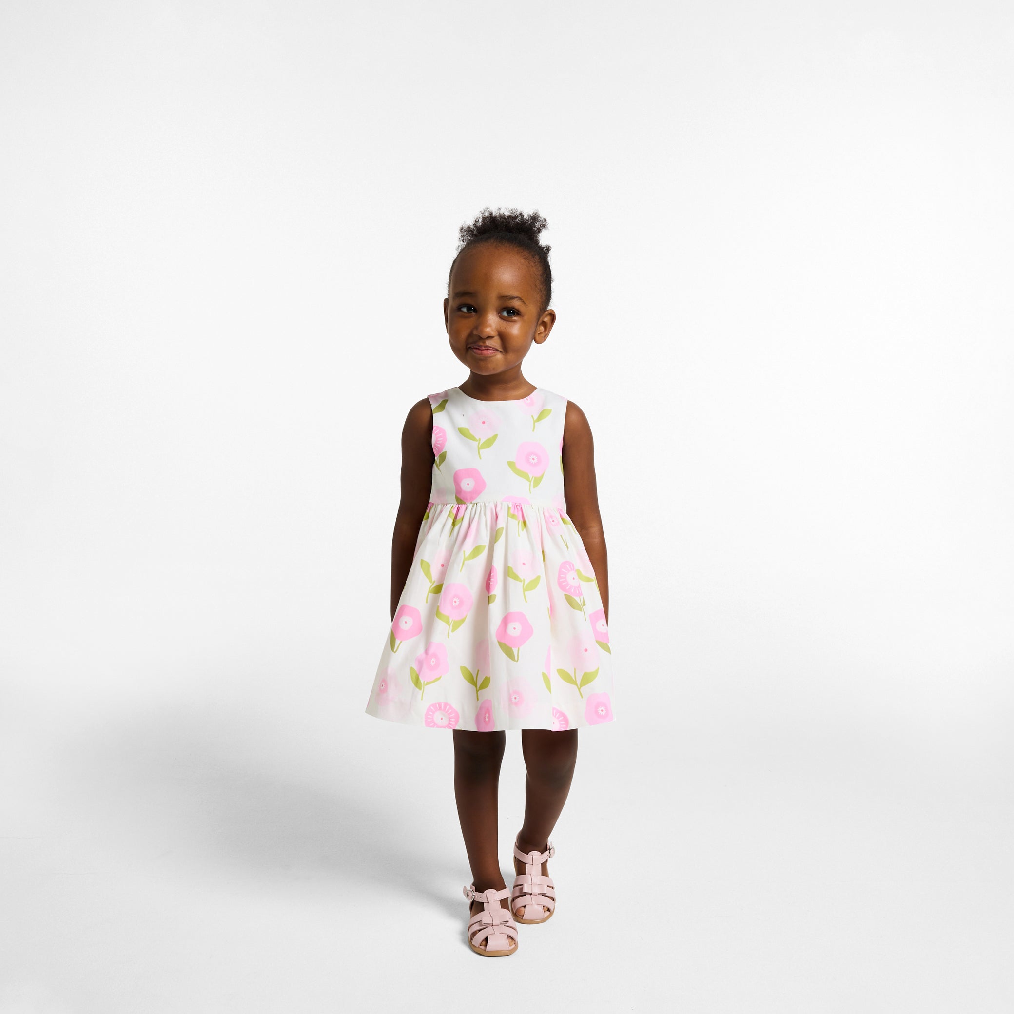 Baby girl sleeveless cotton dress