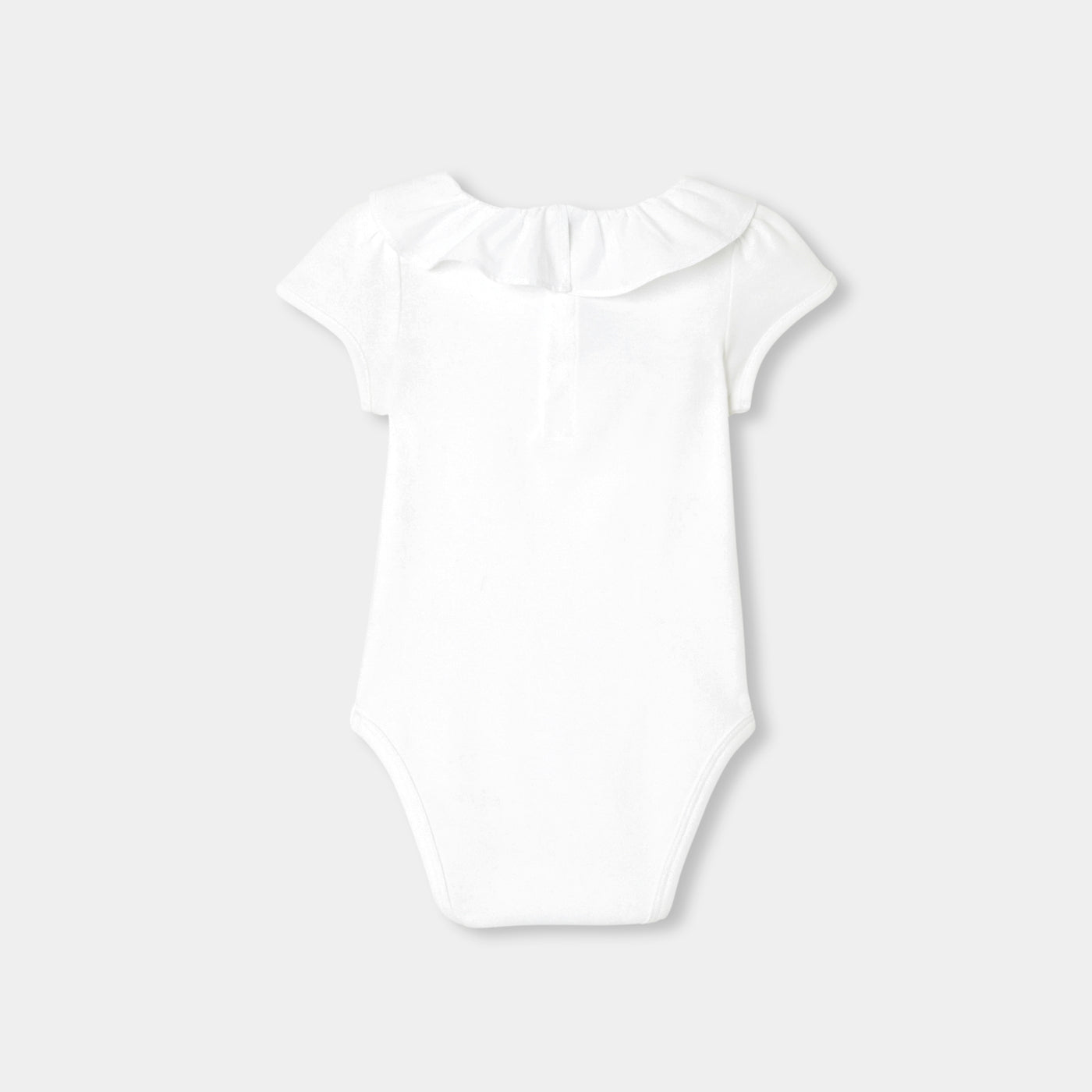 Baby girl short-sleeved cotton bodysuit