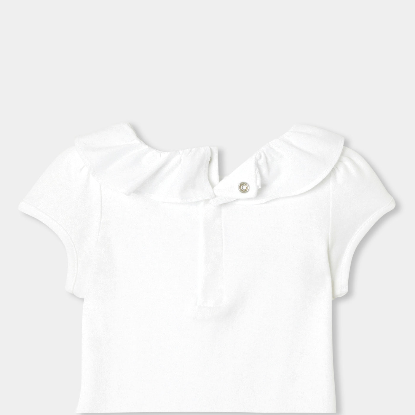 Baby girl short-sleeved cotton bodysuit