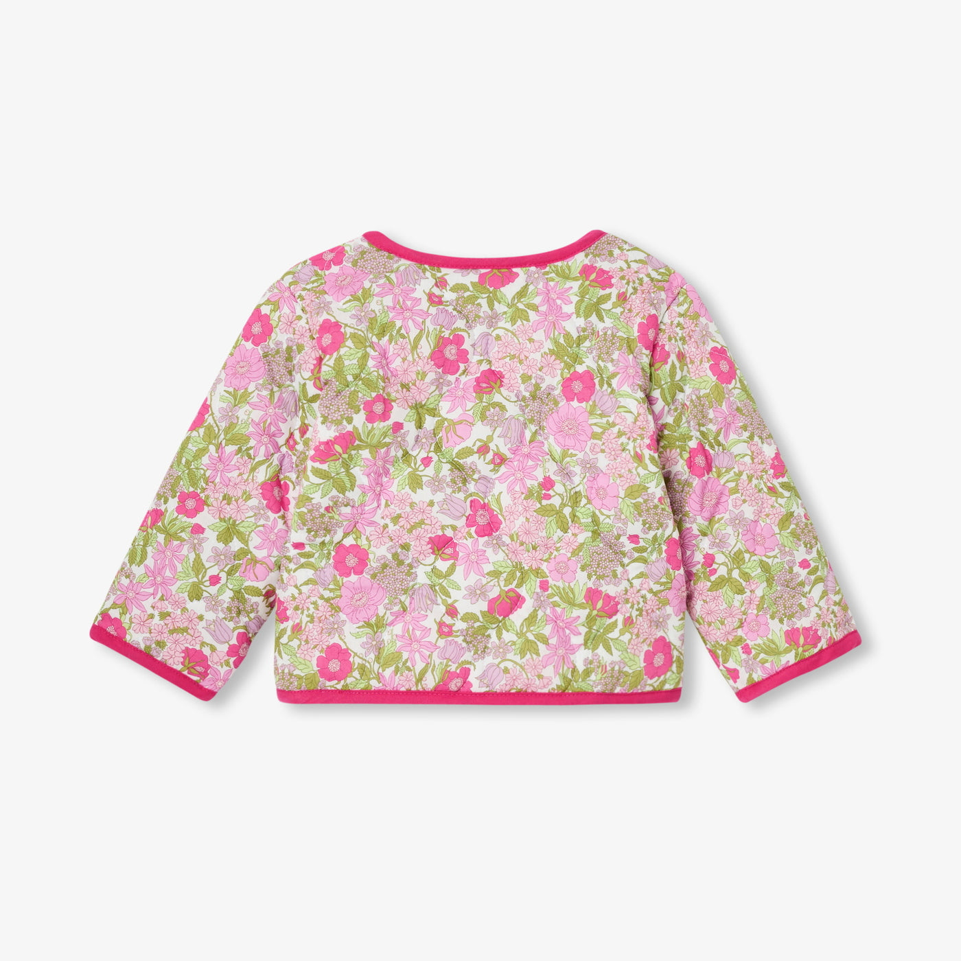 Baby girl quilted jacket in Liberty fabric