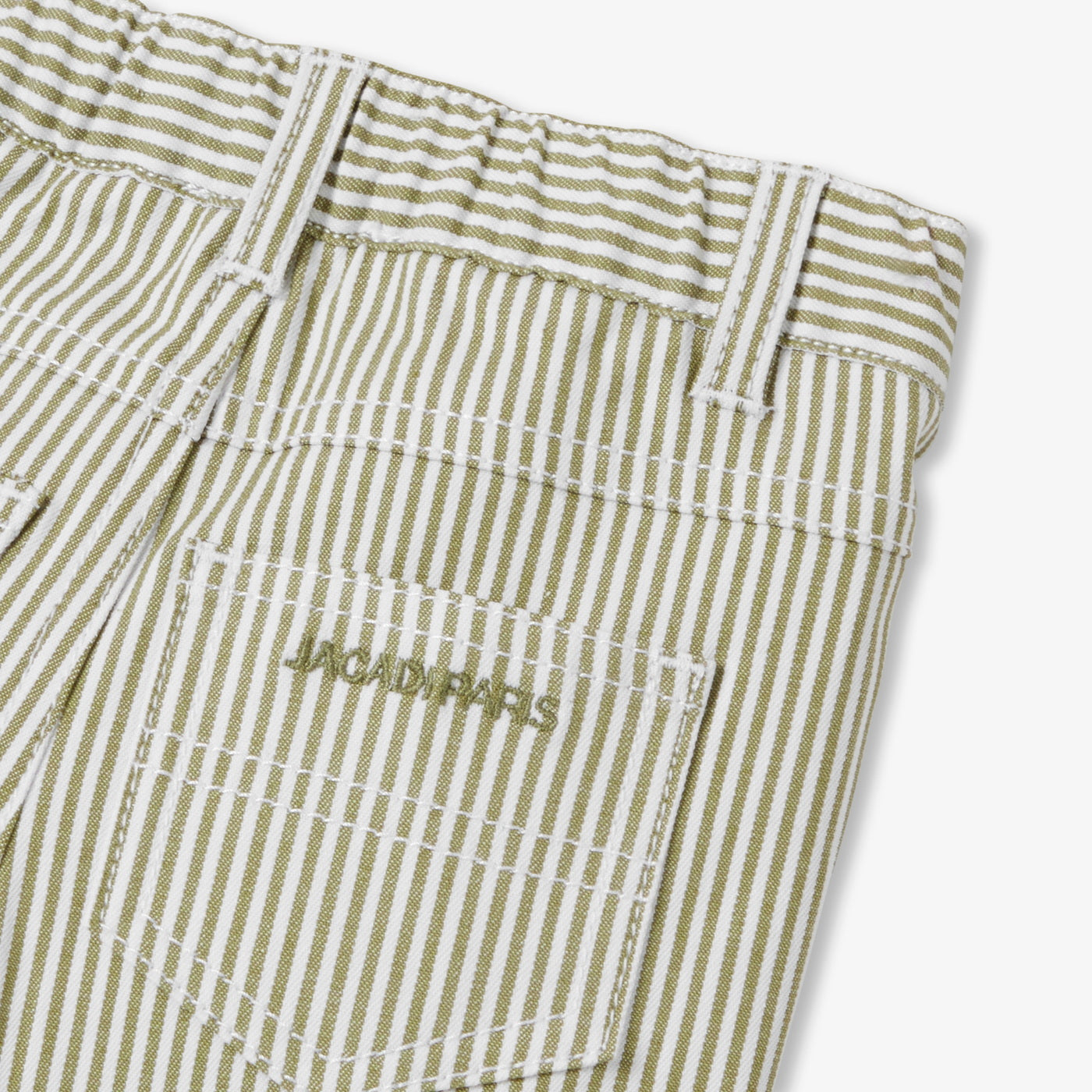 Baby boy trousers in striped twill