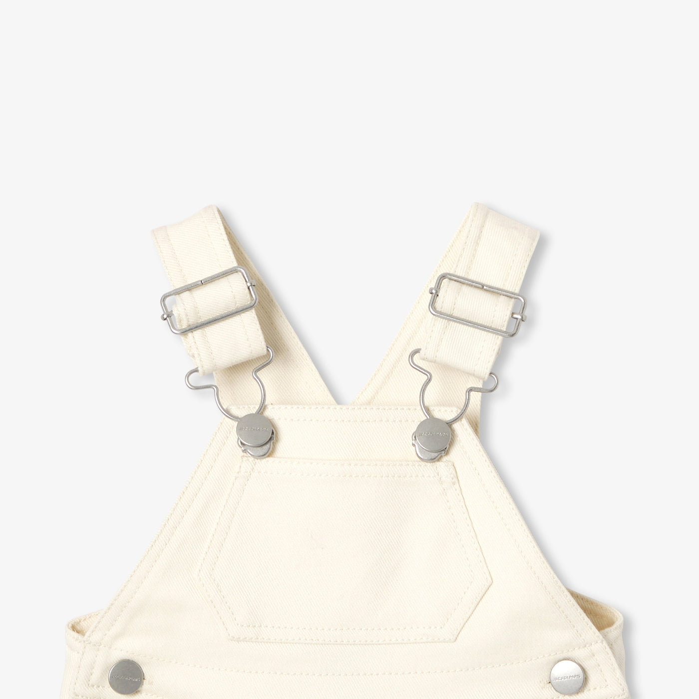 Baby off-white denim dungarees