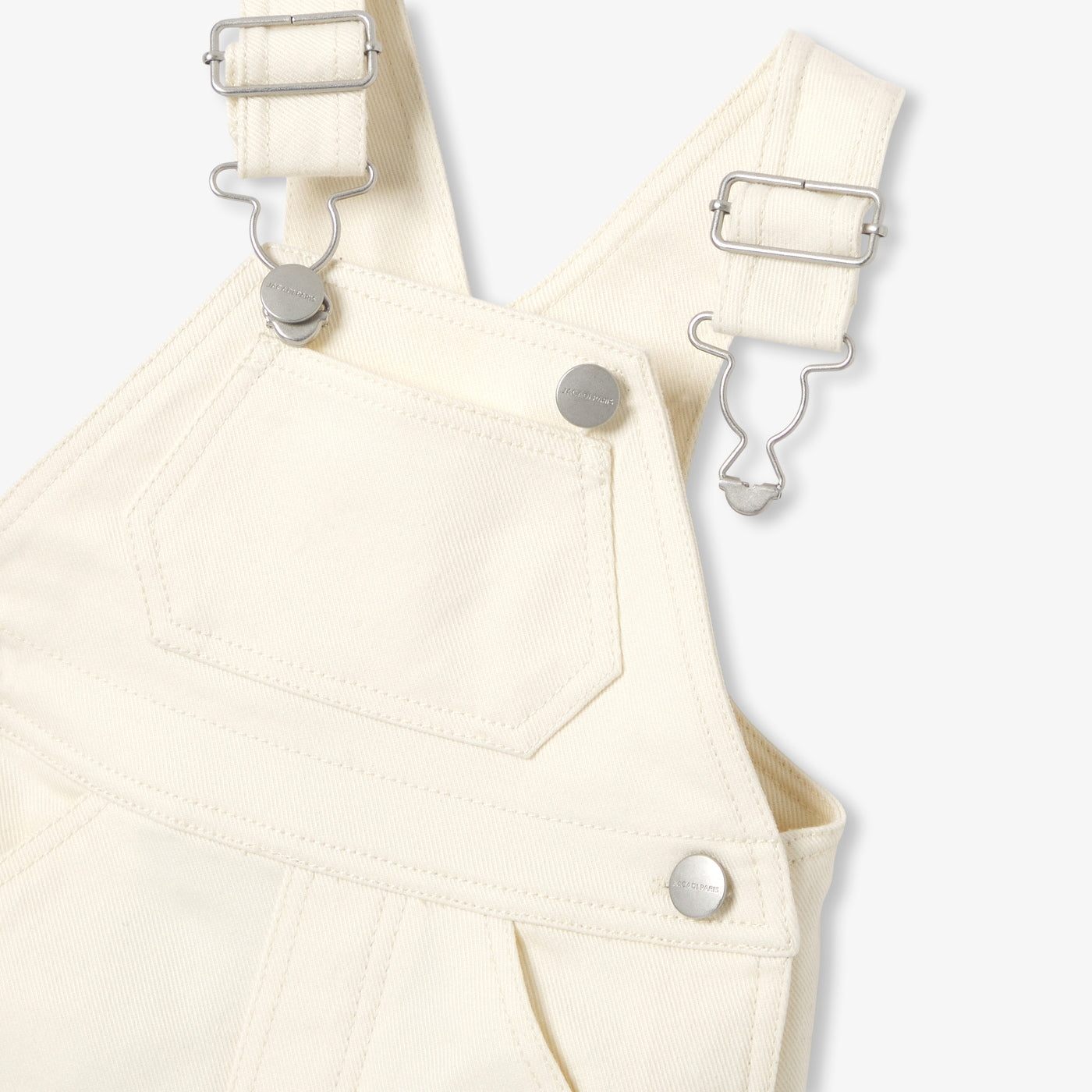Baby off-white denim dungarees