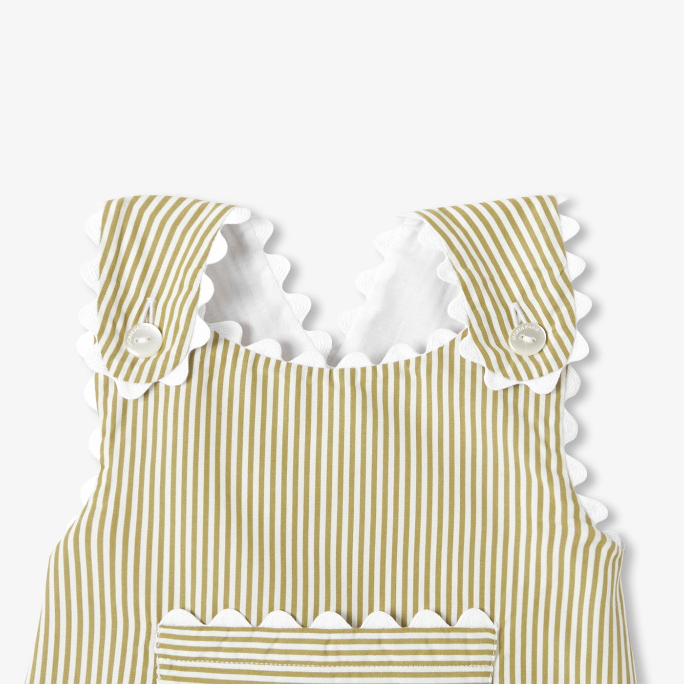 Baby girl striped cotton shorts set